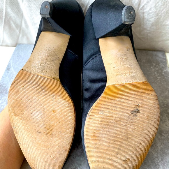 Zara || black satin shoes. Size EU 40, US 9 - Picture 5 of 5